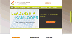 Desktop Screenshot of kamloopschamber.ca